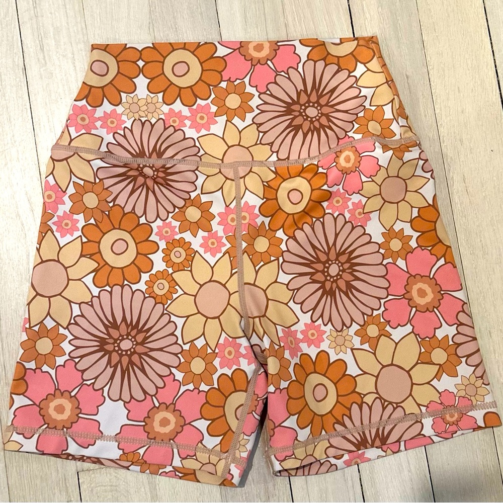 Floral bike shorts